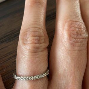 1Ct Round Brilliant Diamond Wedding Band